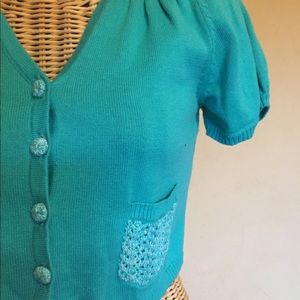 Candies crop knit sweater